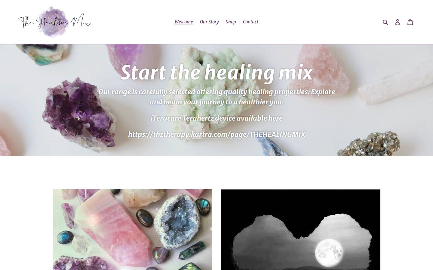 thehealingmix.com.au homepage screenshot