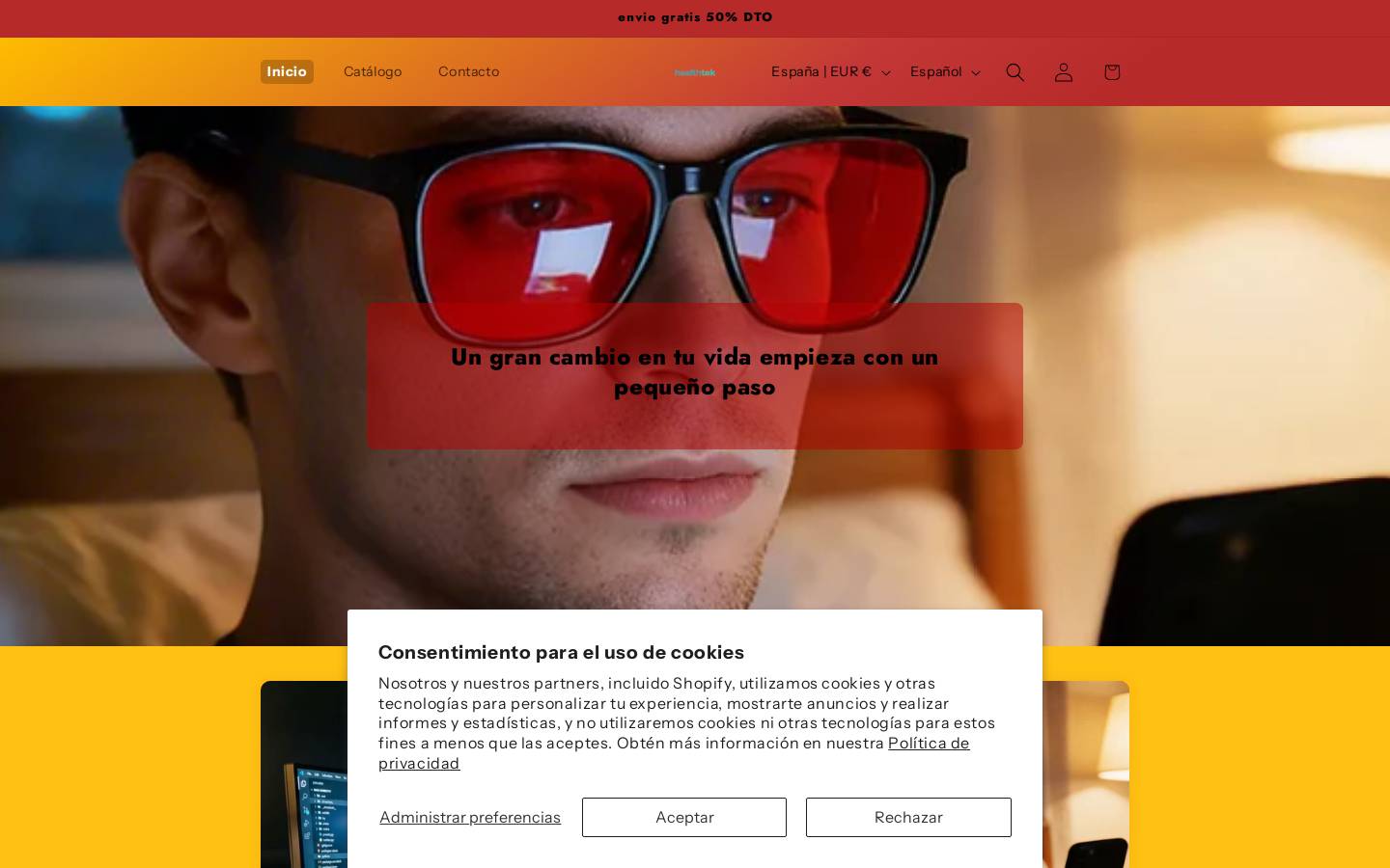 thehealthtek.com homepage screenshot