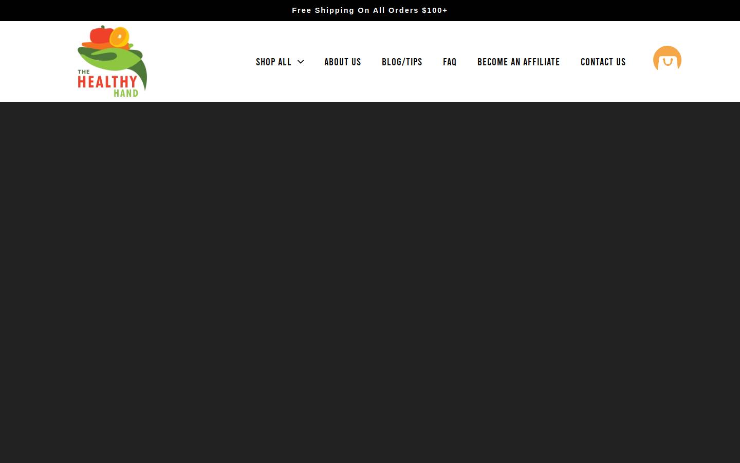 thehealthyhand.com homepage screenshot