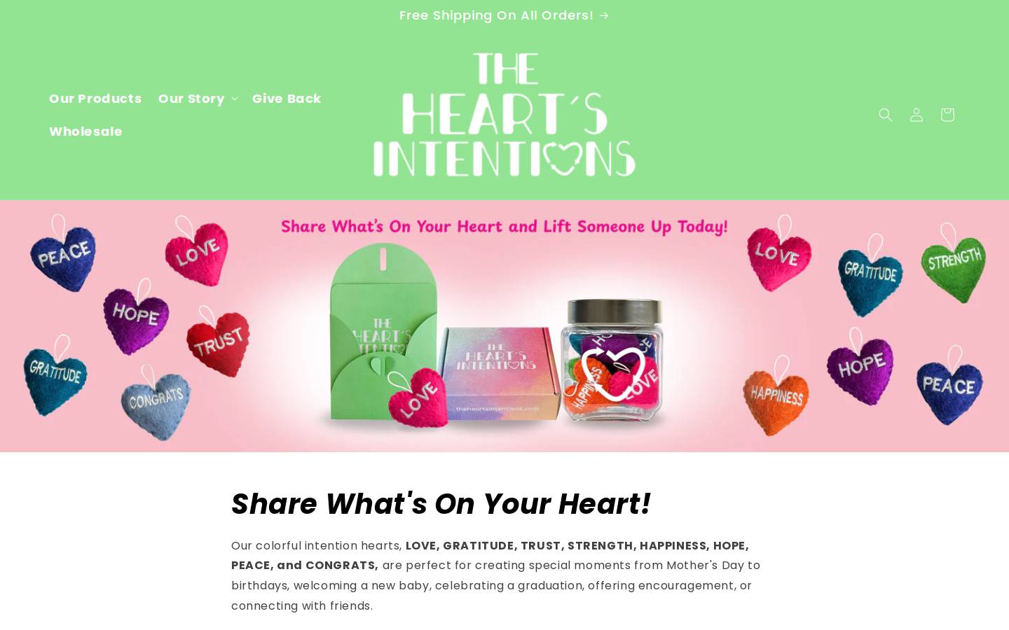 theheartsintentions.com homepage screenshot