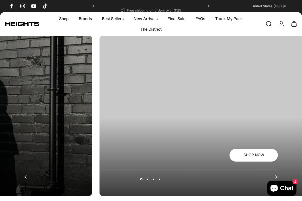 Theheightsdistrict homepage screenshot