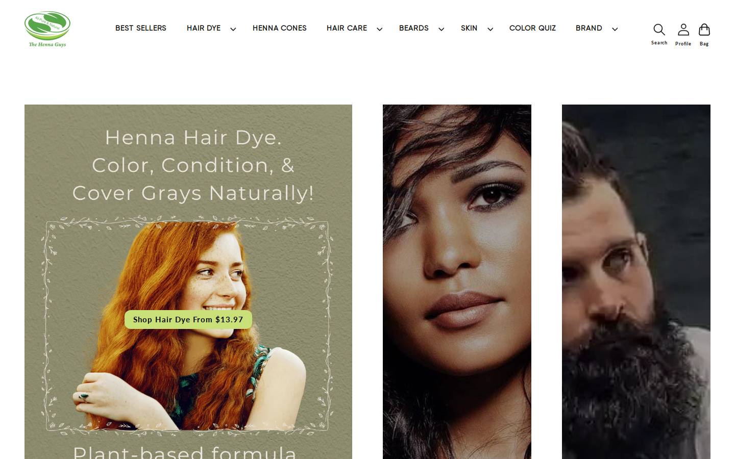 thehennaguys.com homepage screenshot