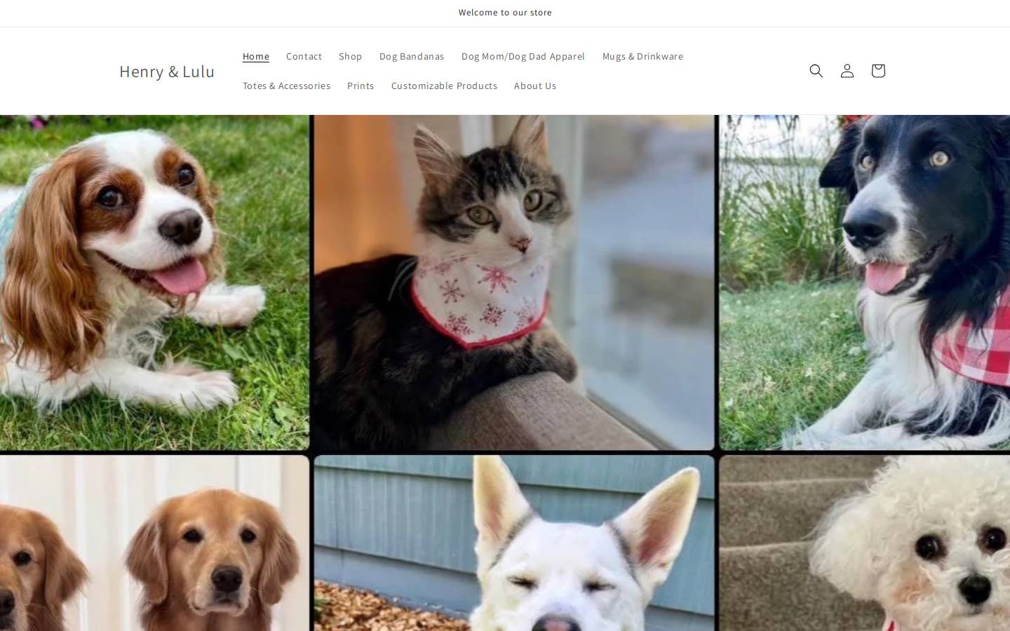 thehenryandlulu.com homepage screenshot