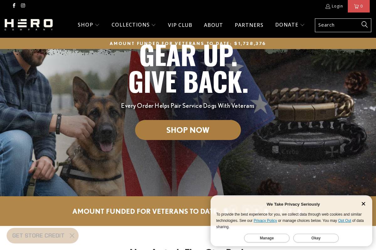 Theherocompany homepage screenshot