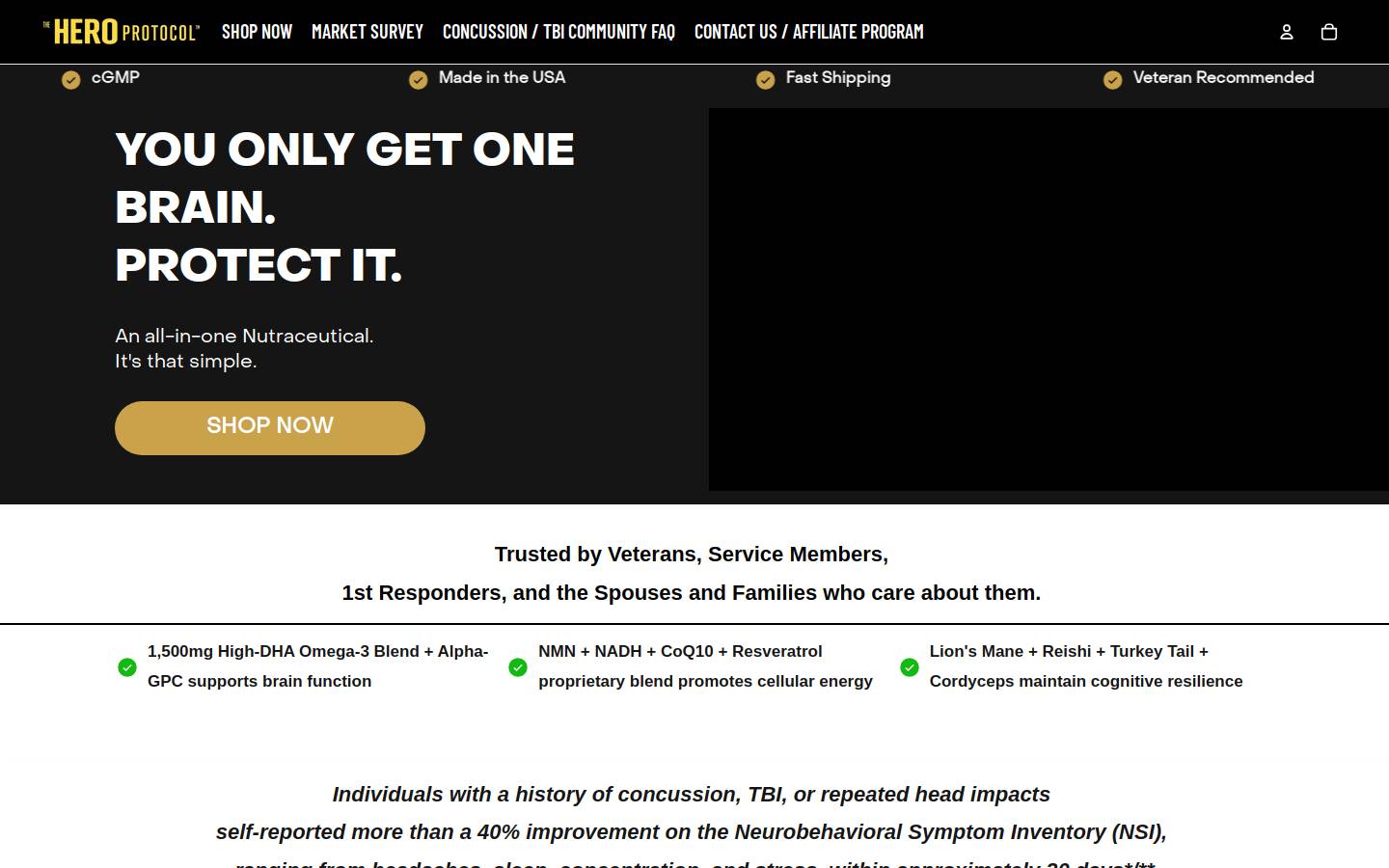theheroprotocol.com homepage screenshot
