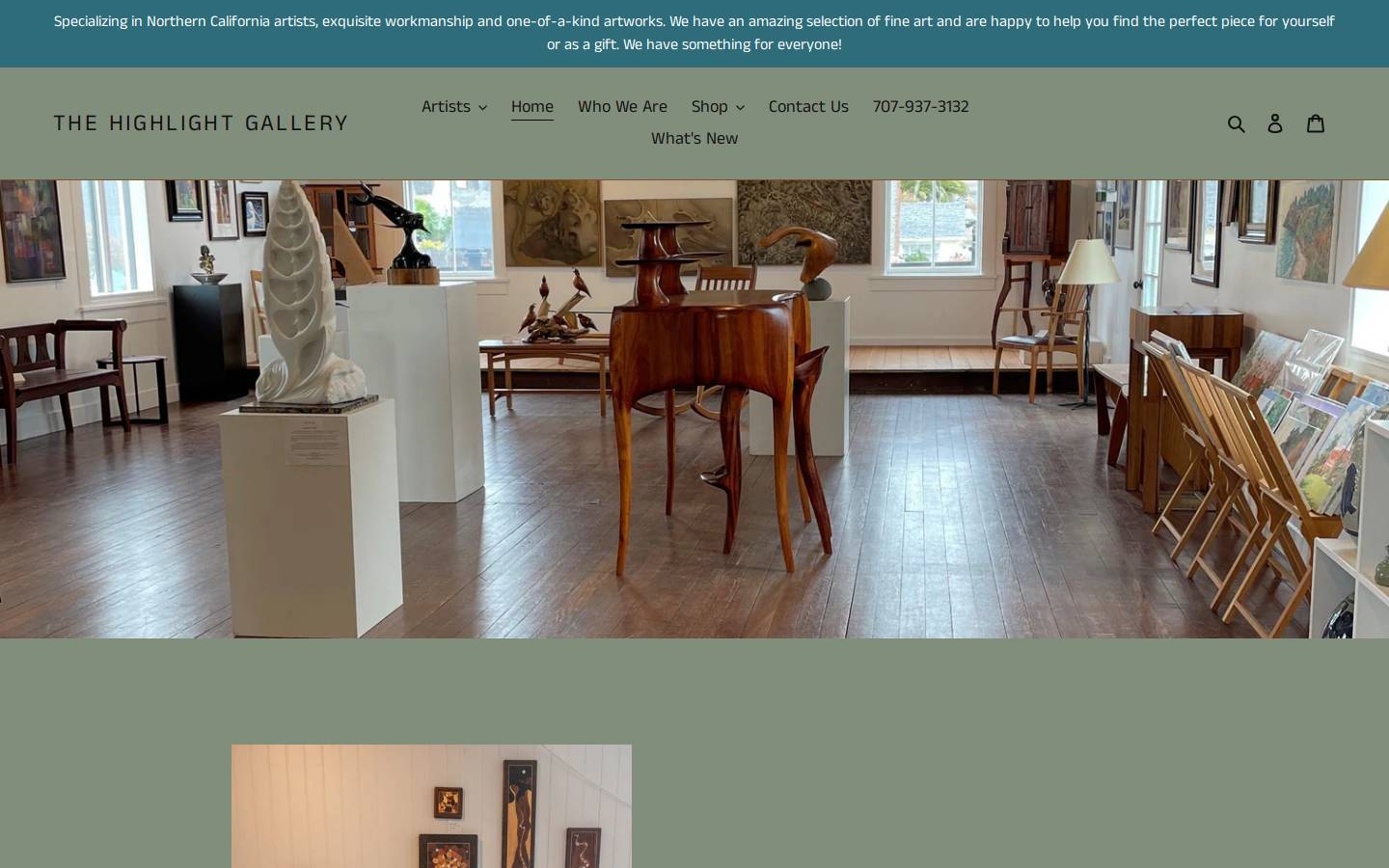 thehighlightgallery.com homepage screenshot
