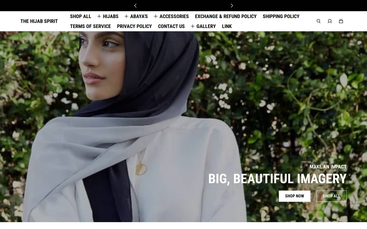 thehijabspirit.com homepage screenshot