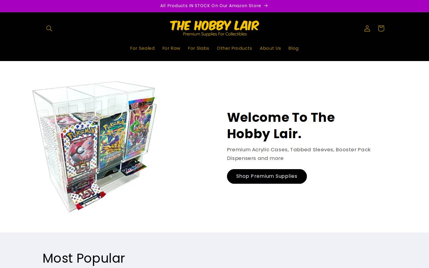 thehobbylair.com homepage screenshot