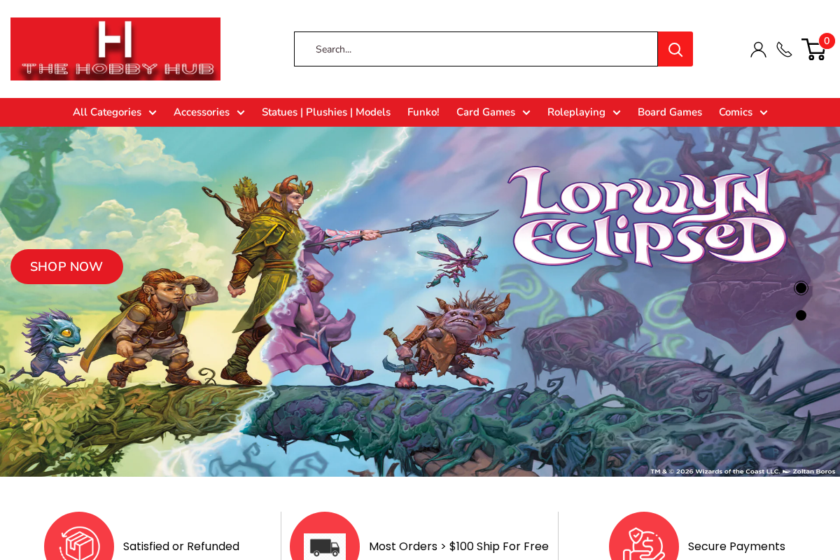 thehobhub.com homepage screenshot