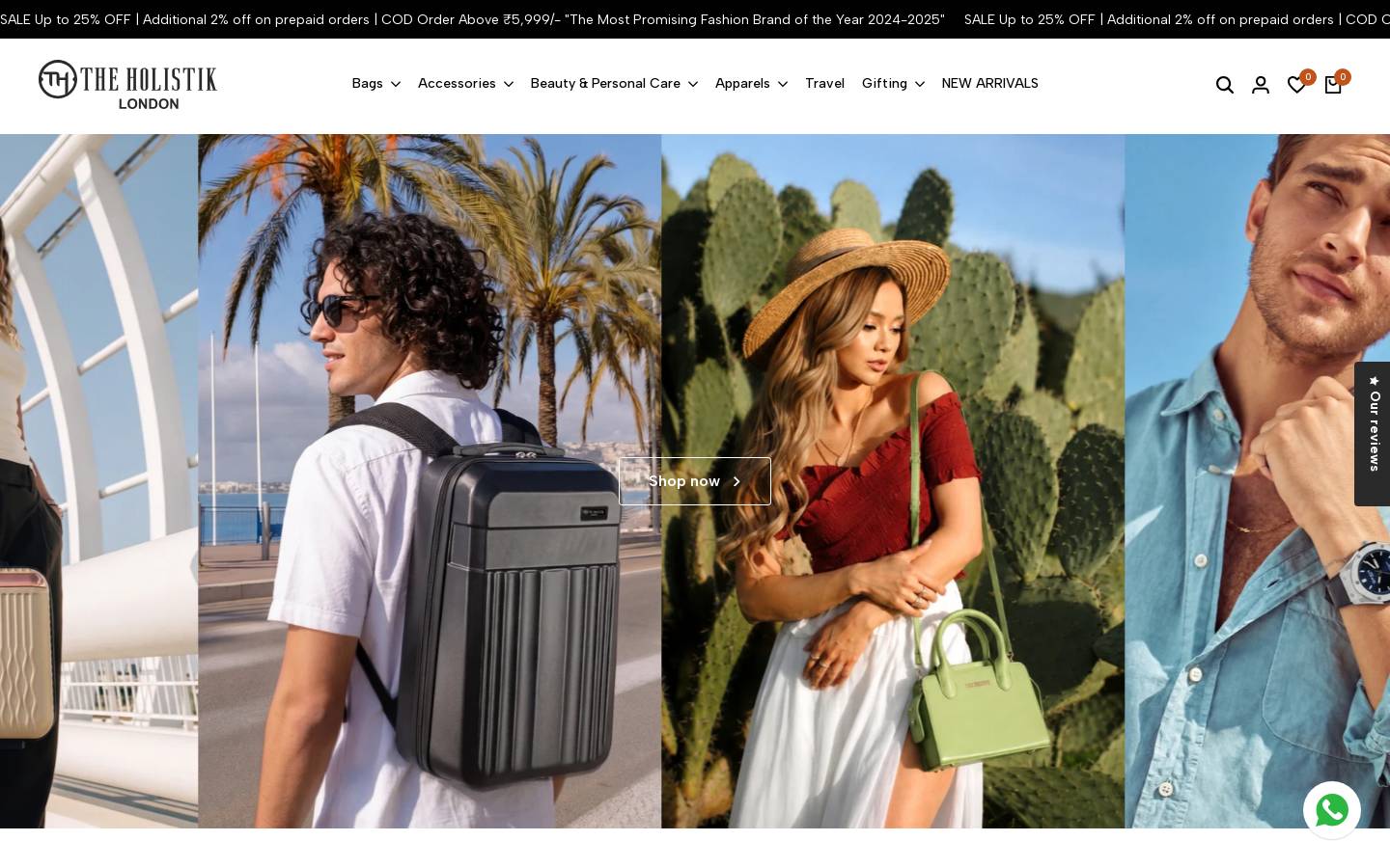 theholistik.com homepage screenshot