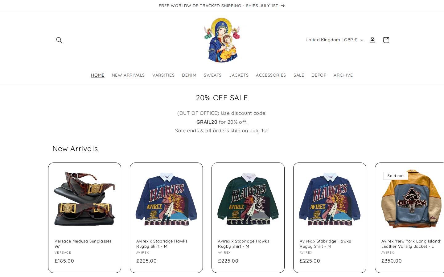 Theholygrail homepage screenshot