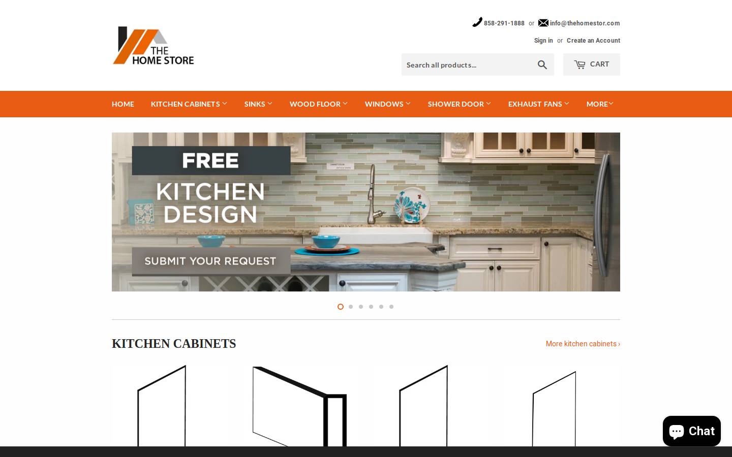 thehomestor.com homepage screenshot