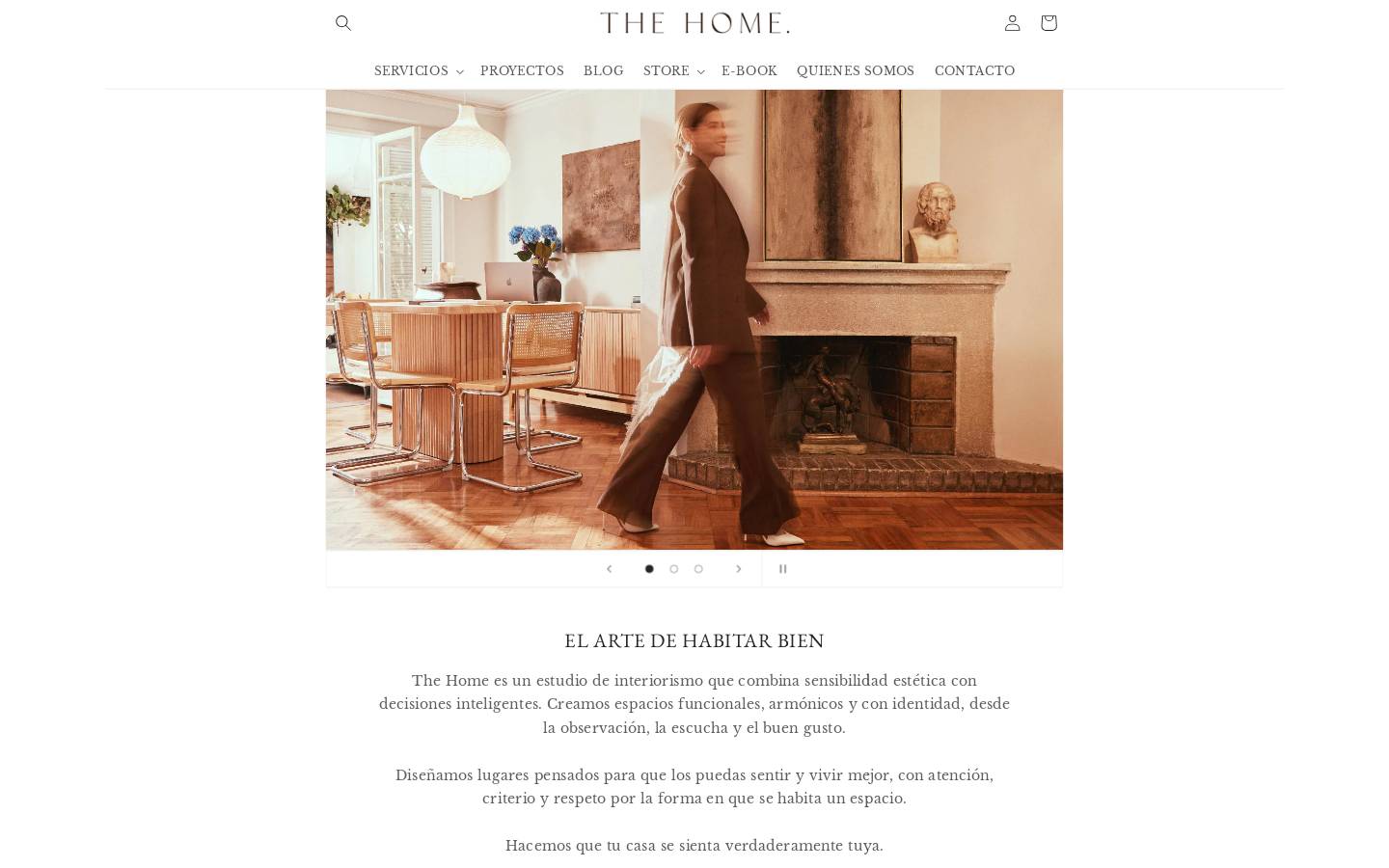 thehomestudio.cl homepage screenshot
