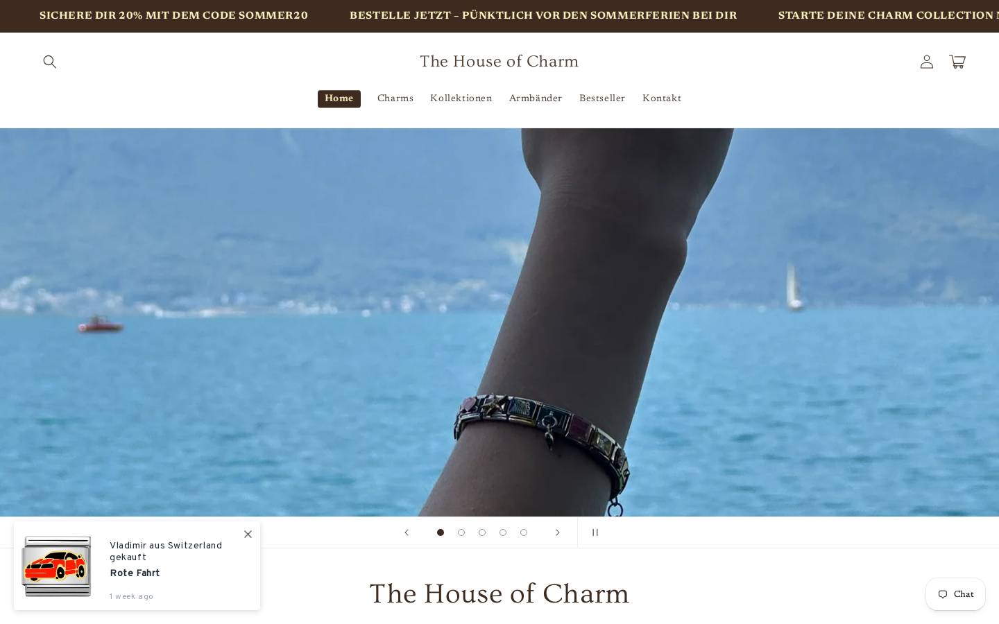 thehouseofcharm.shop homepage screenshot