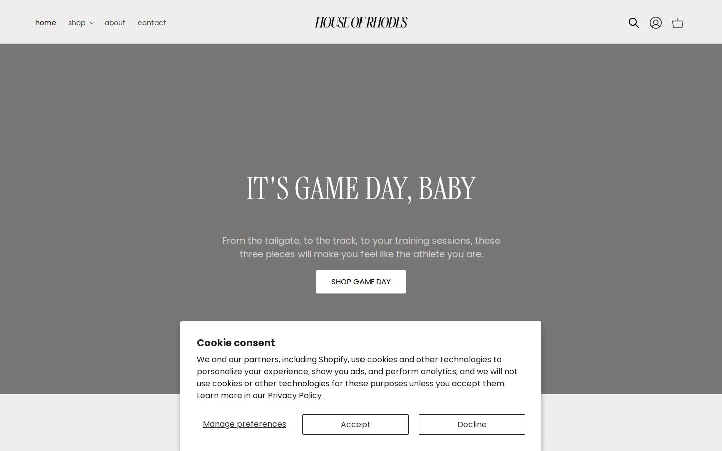 thehouseofrhodes.com homepage screenshot
