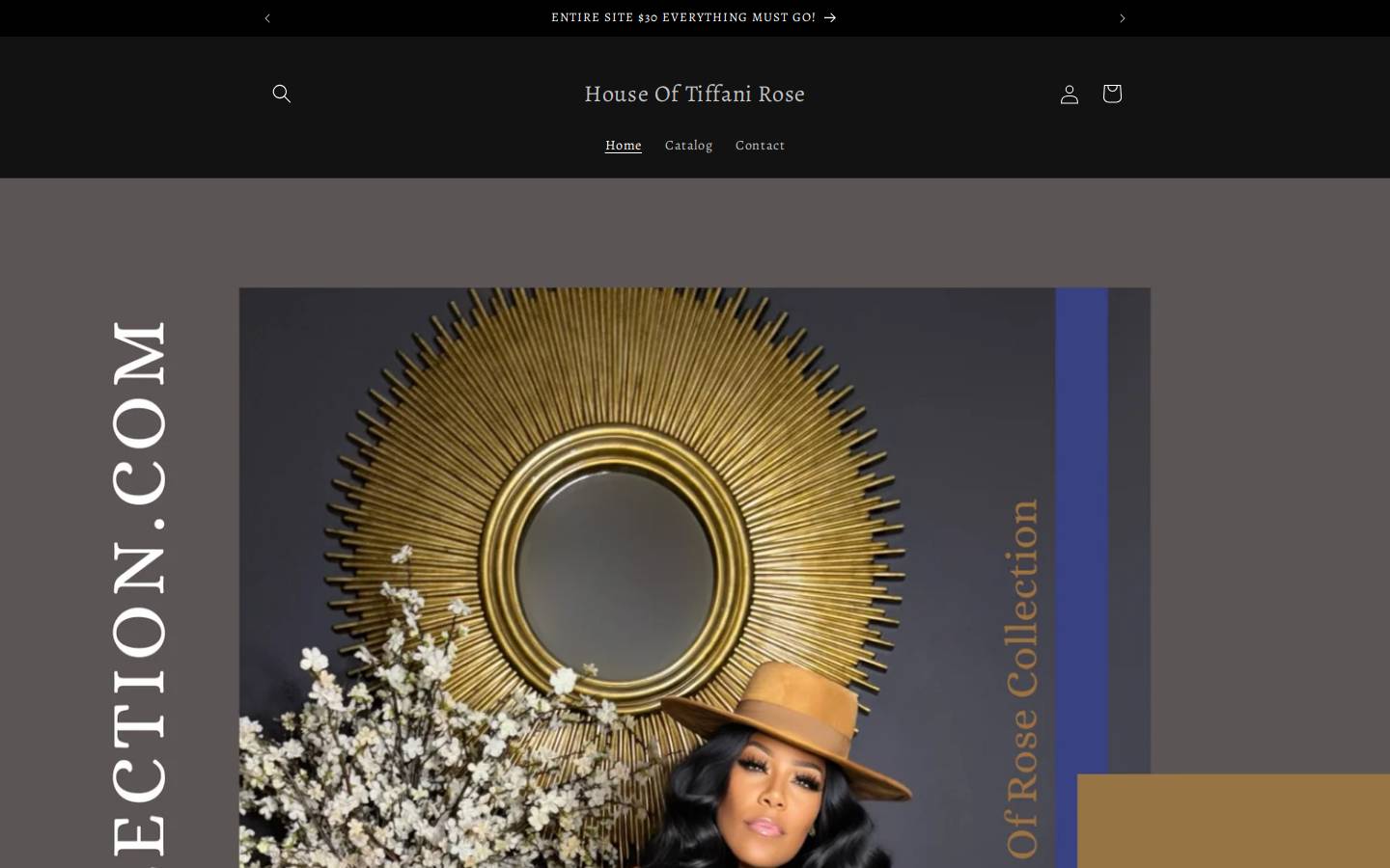 thehouseofrosecollection.com homepage screenshot