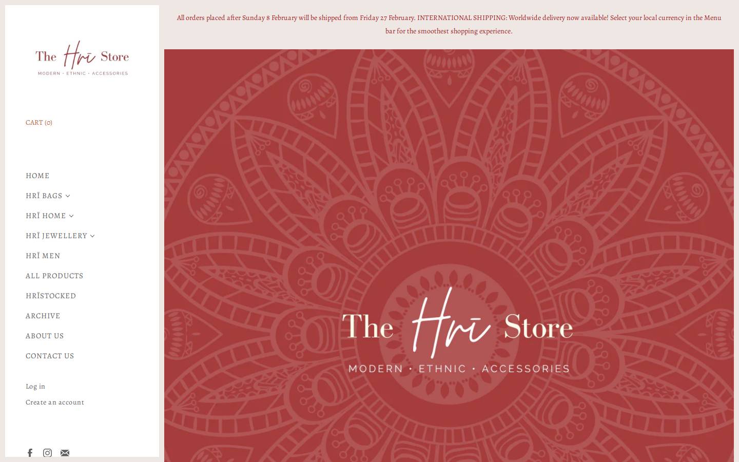 thehristore.com homepage screenshot