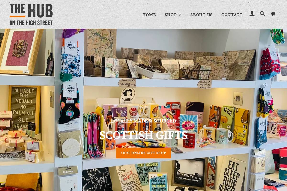 Thehubinnerleithen homepage screenshot