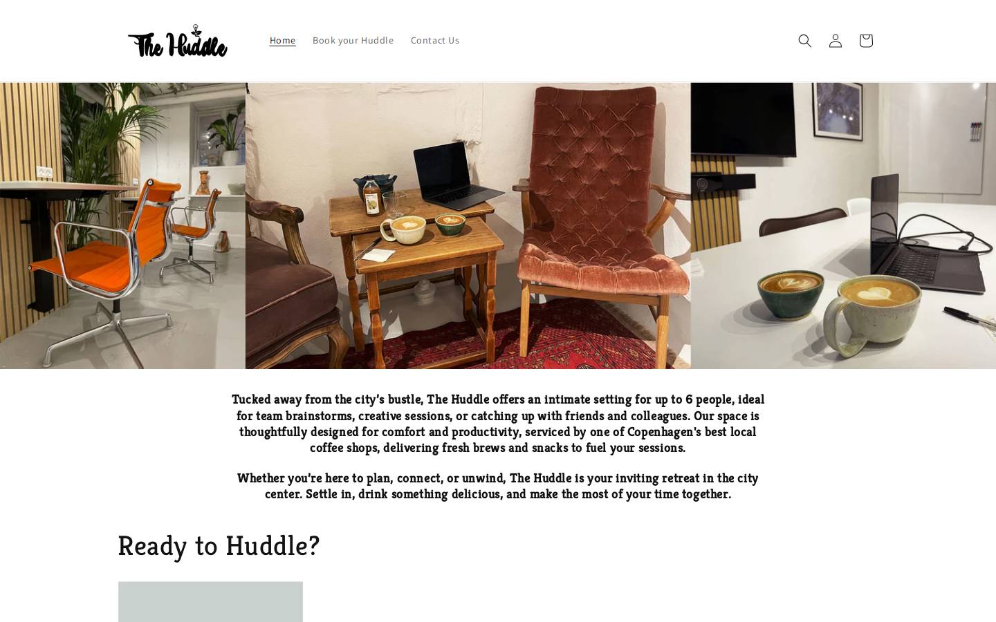 thehuddle.dk homepage screenshot