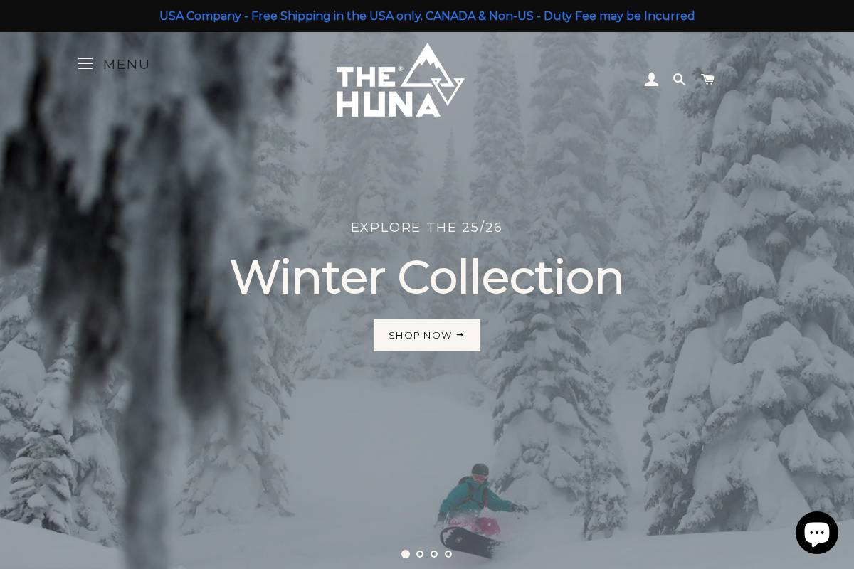 thehuna.com homepage screenshot