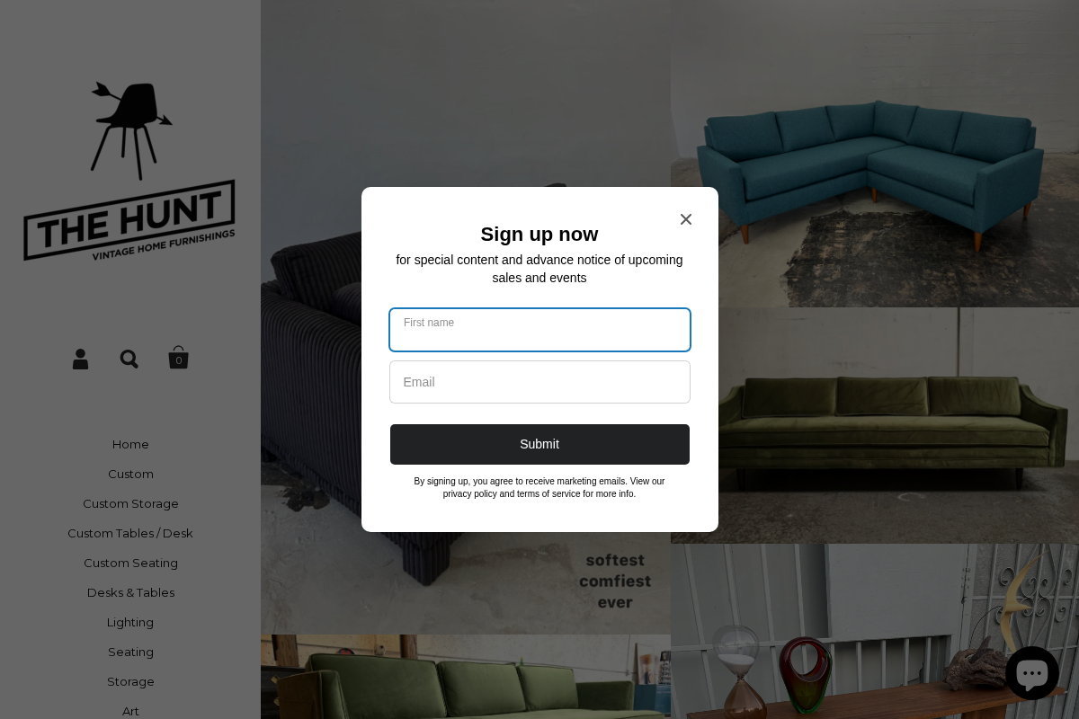 thehuntvintage.com homepage screenshot