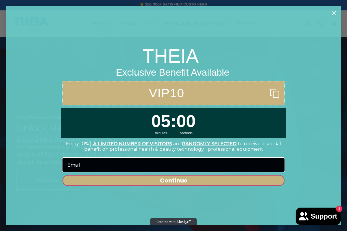 theiashop.com homepage screenshot