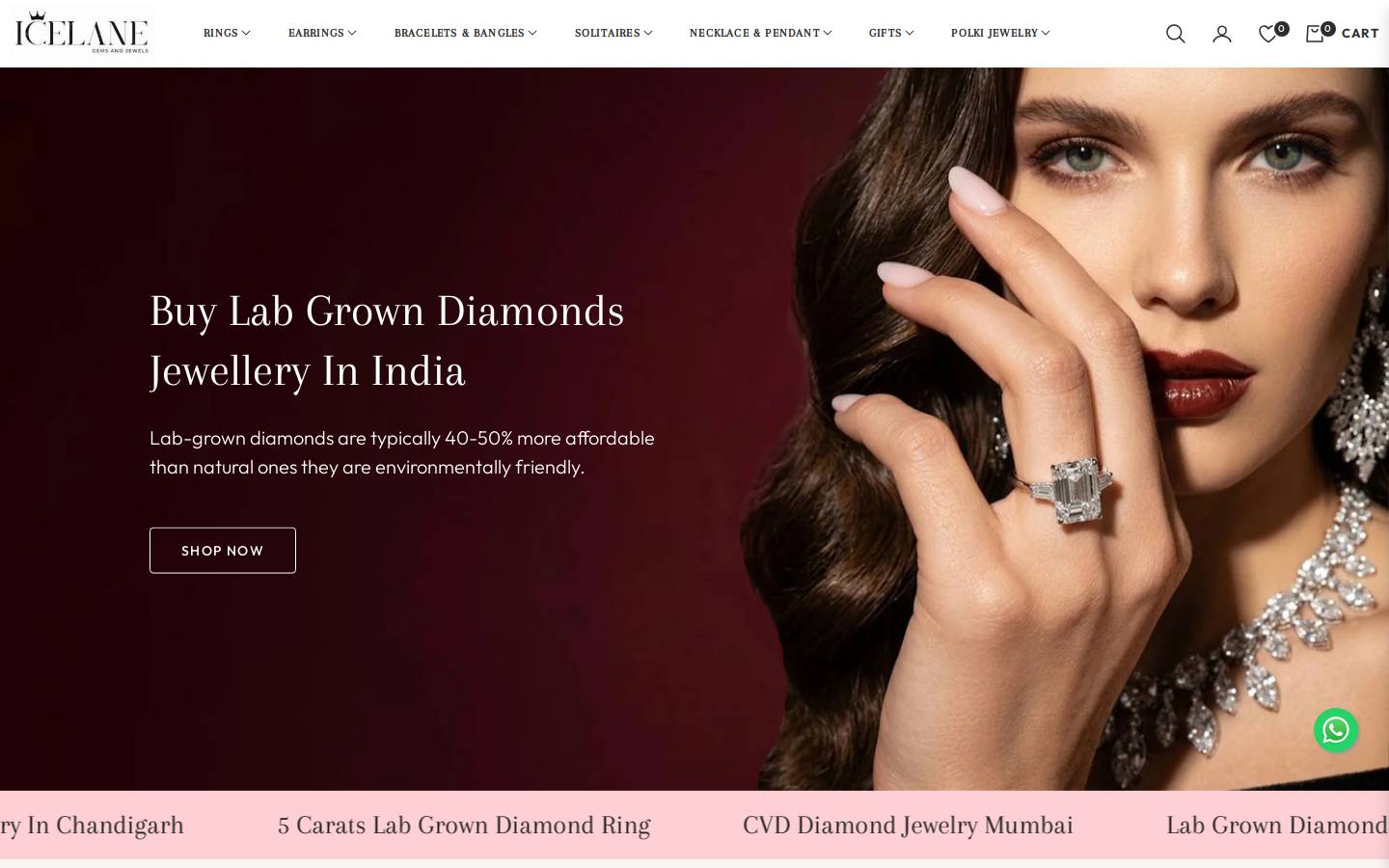 Theicelane homepage screenshot