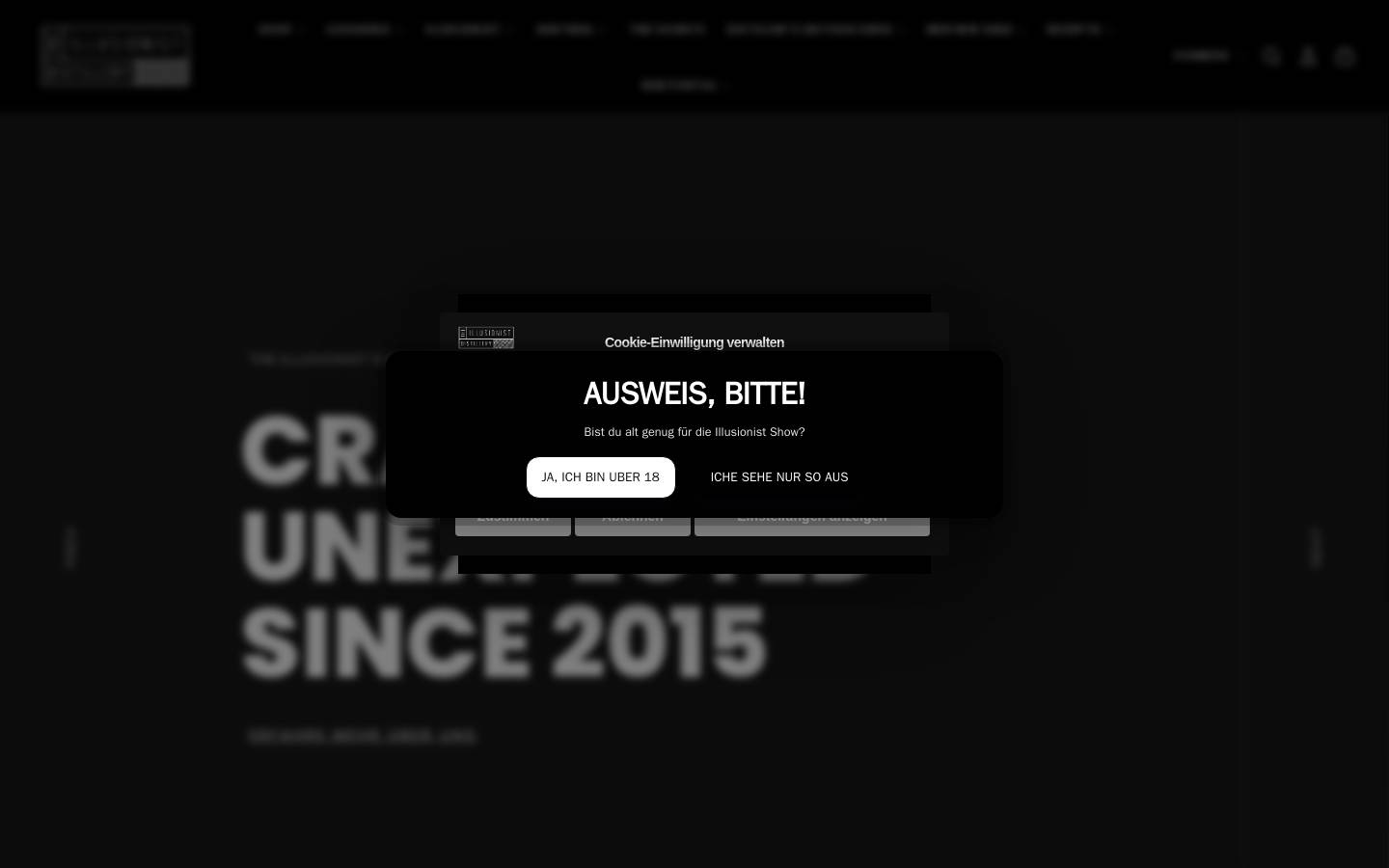 theillusionistdistillery.ch homepage screenshot
