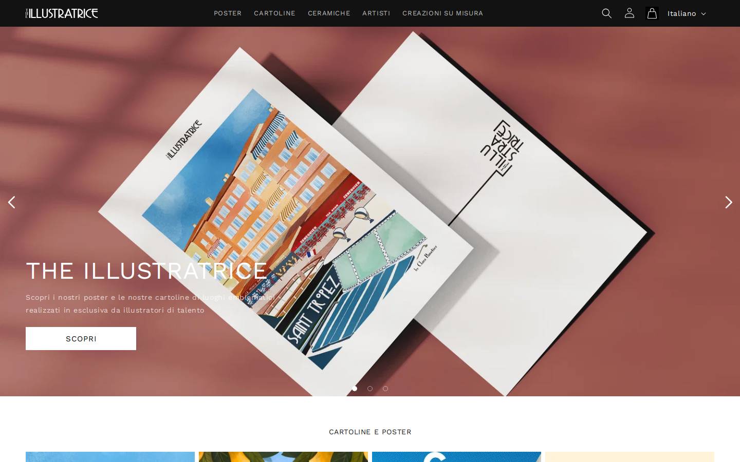 theillustratrice.com homepage screenshot
