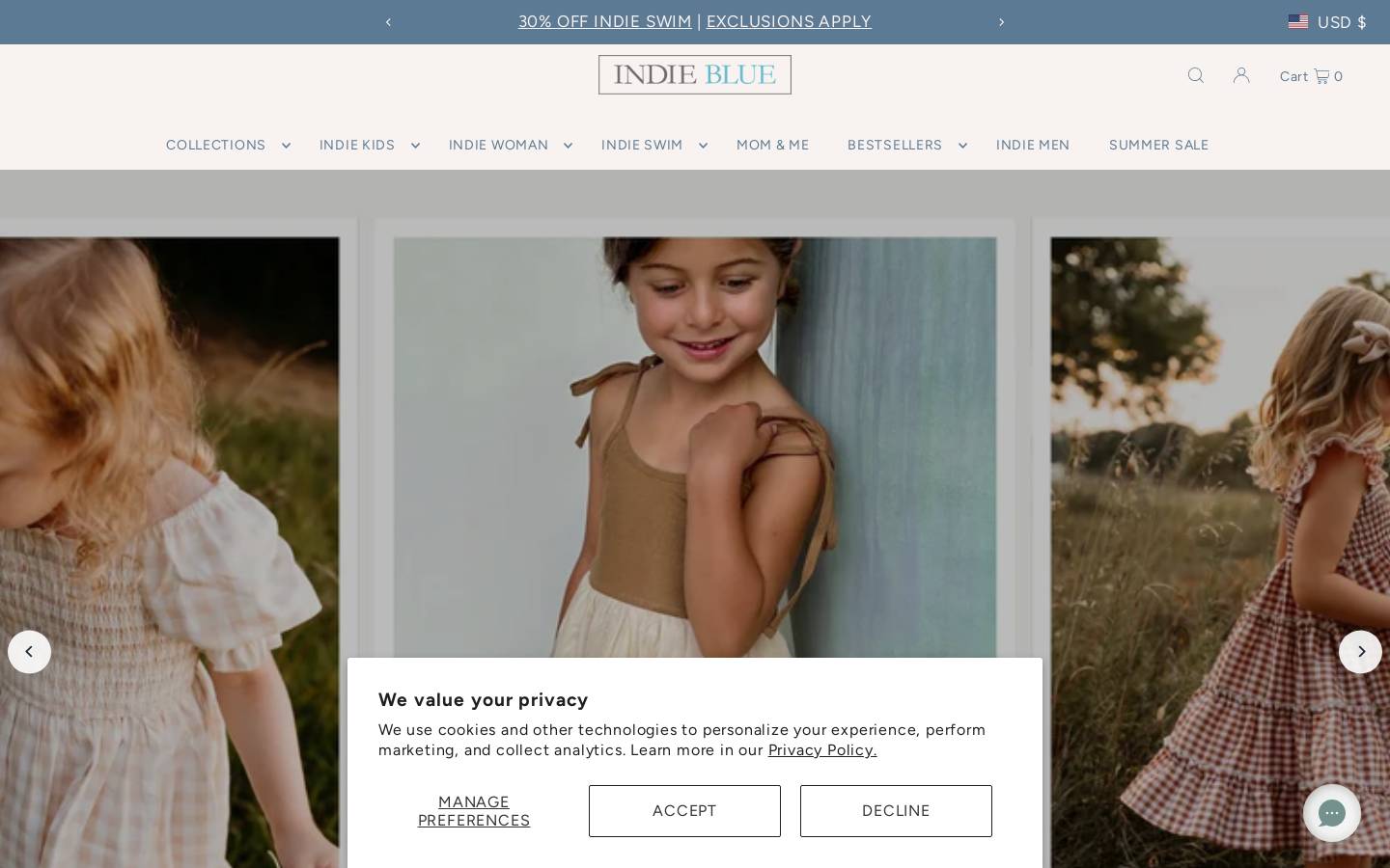 theindieblue.com homepage screenshot