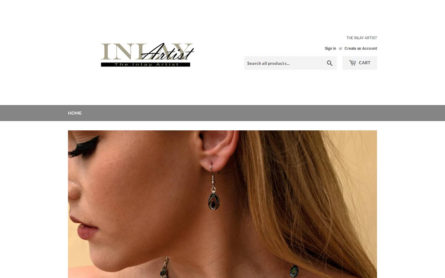 theinlayartist.com homepage screenshot