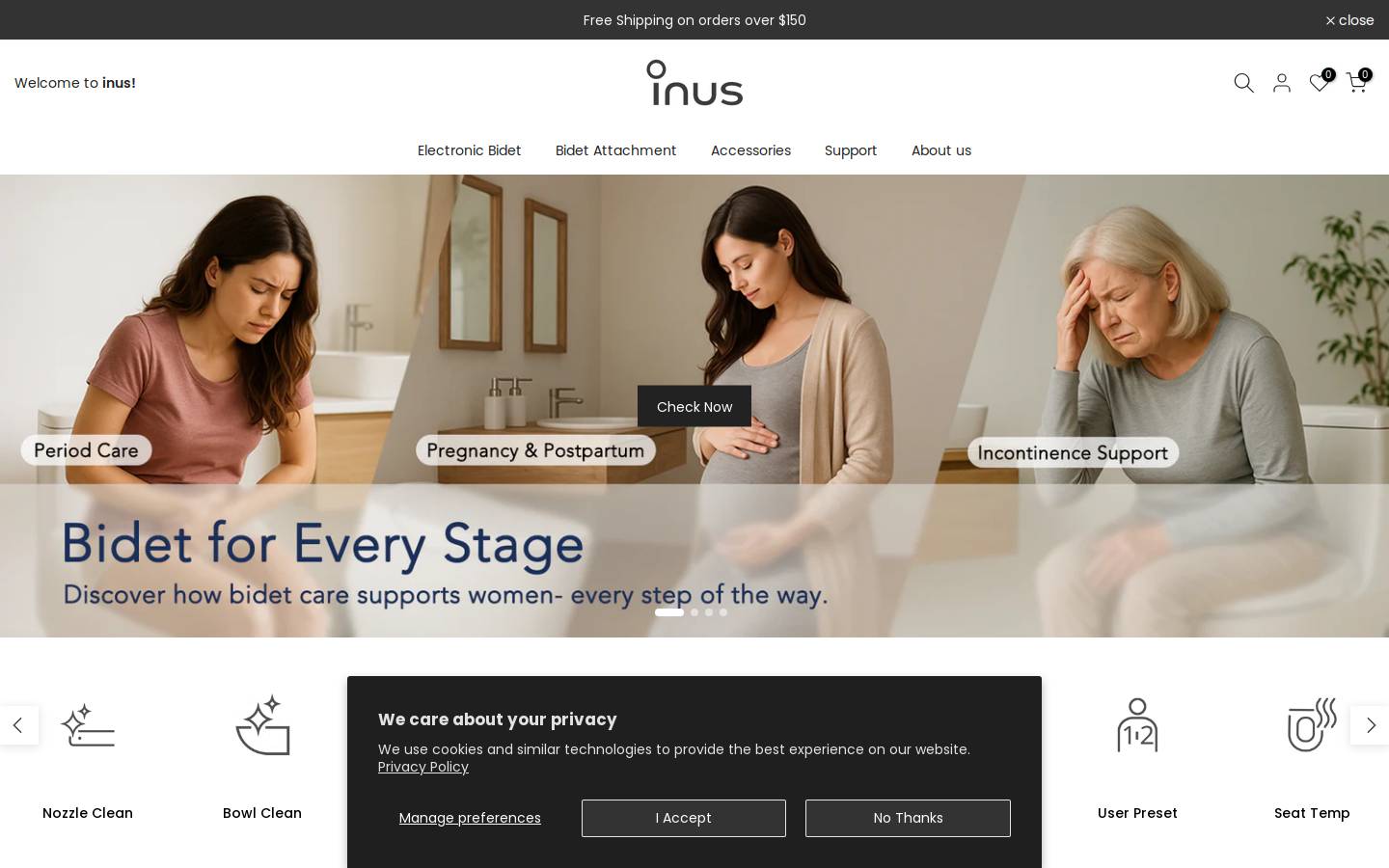 theinushome.com homepage screenshot