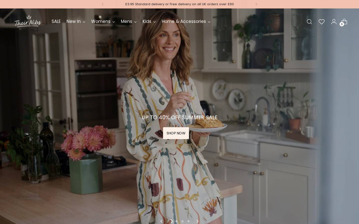Their Nibs homepage screenshot