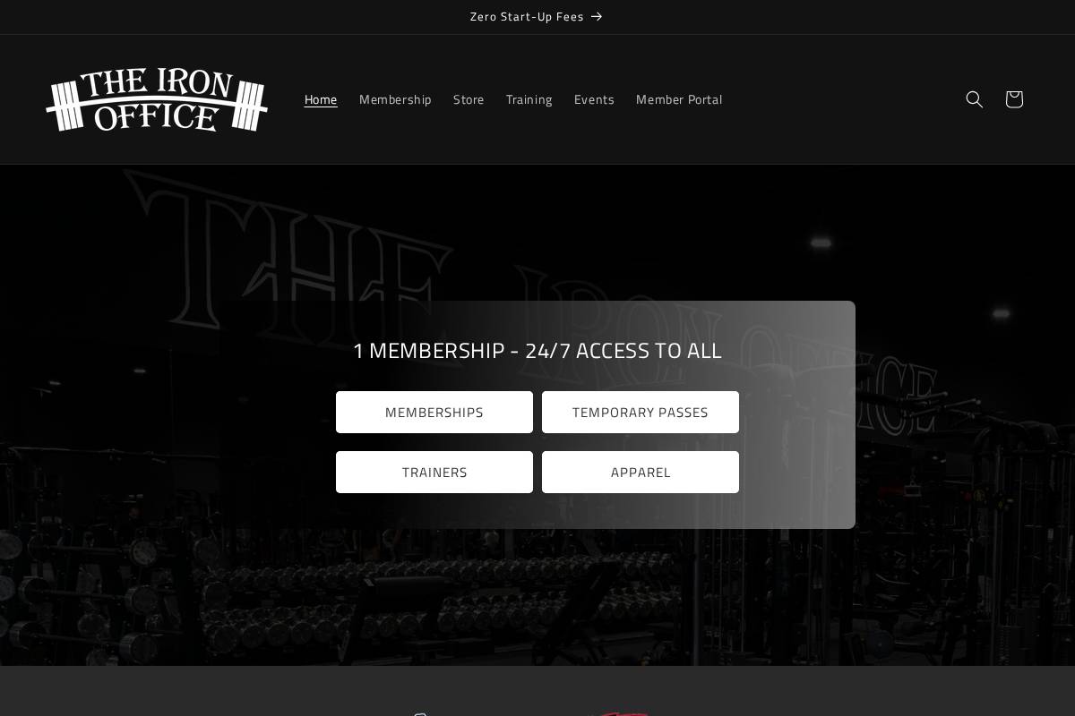 theironoffice.com homepage screenshot