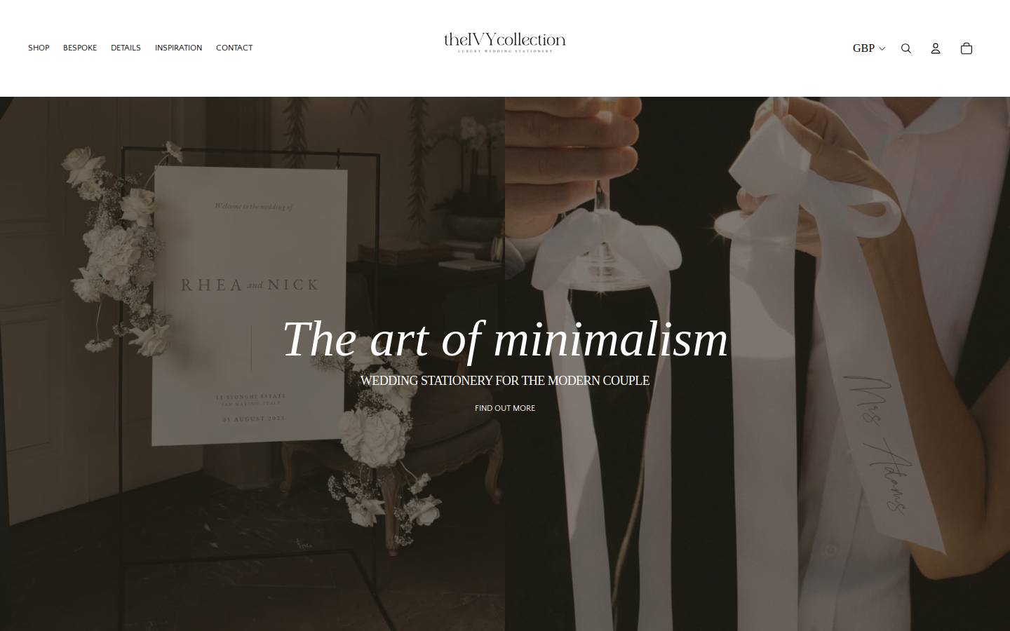 theivycollection.co.uk homepage screenshot