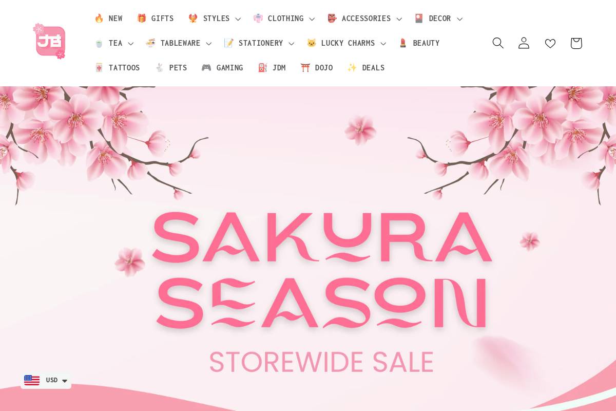 thejapanbox.com homepage screenshot