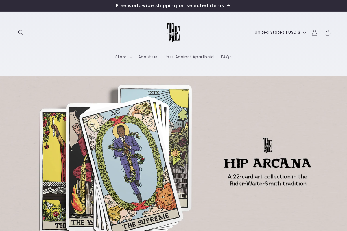 The Jazz Estate homepage screenshot