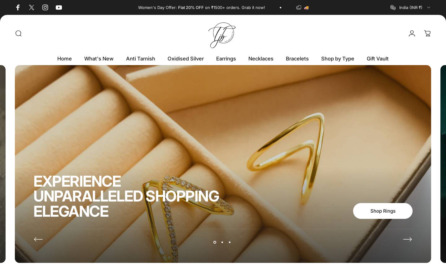 thejewelbox.in homepage screenshot