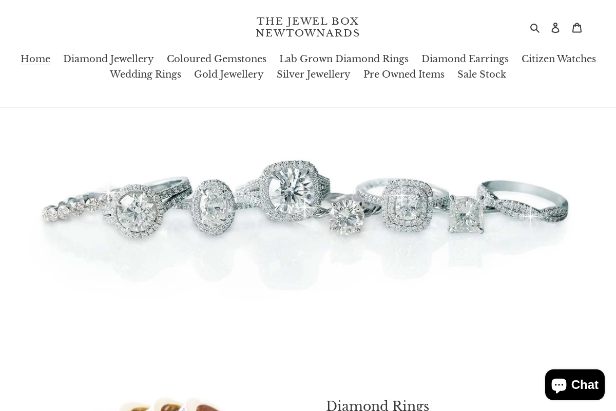 The Jewel Box Newtownards homepage screenshot