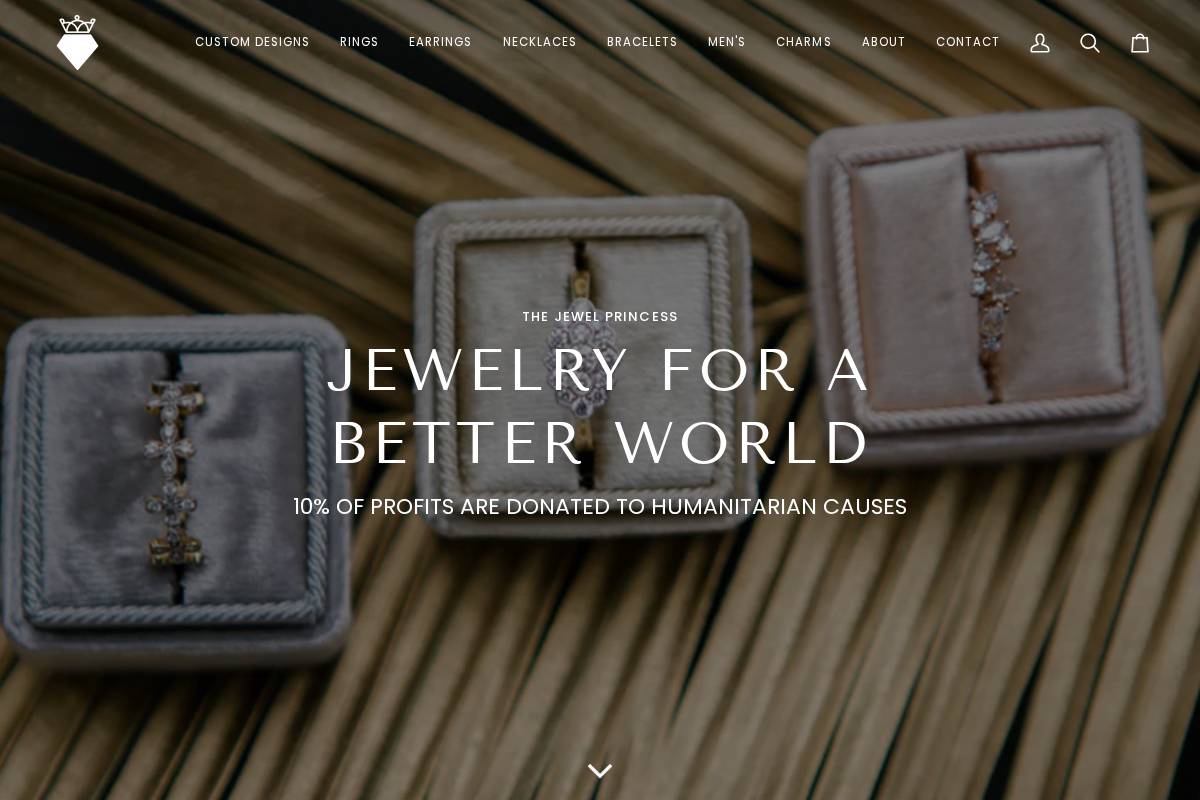 thejewelprincess.com homepage screenshot