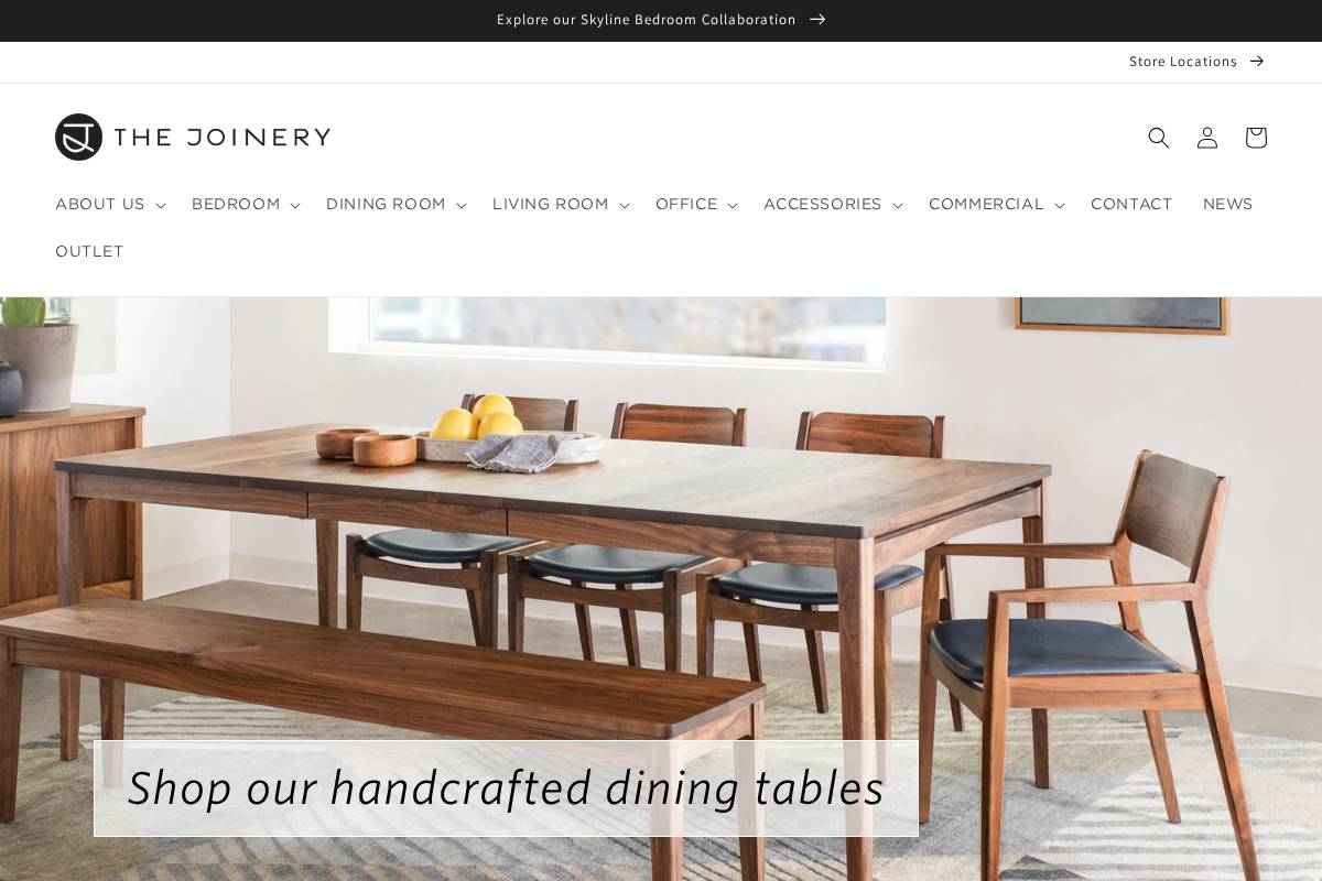 The Joinery homepage screenshot