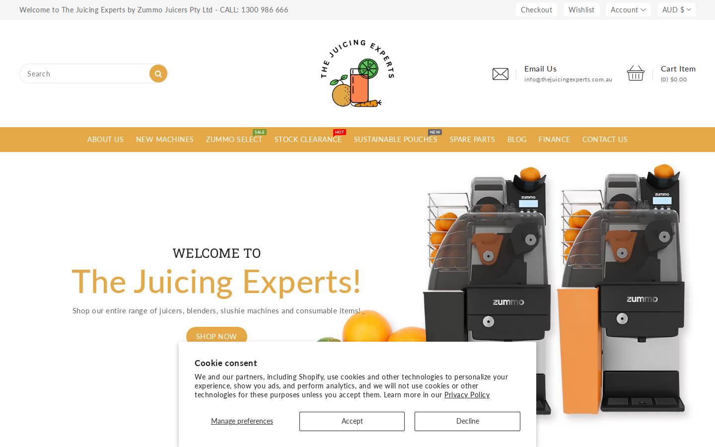 thejuicingexperts.com homepage screenshot