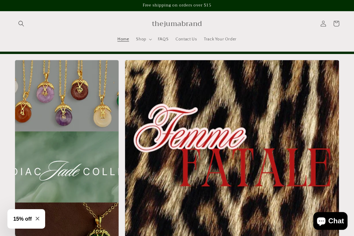thejumabrand.com homepage screenshot
