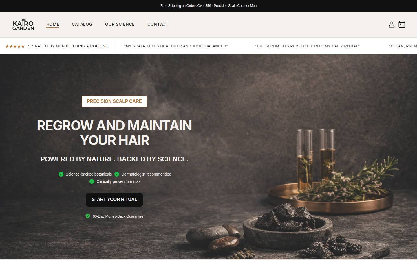 thekairogarden.com homepage screenshot