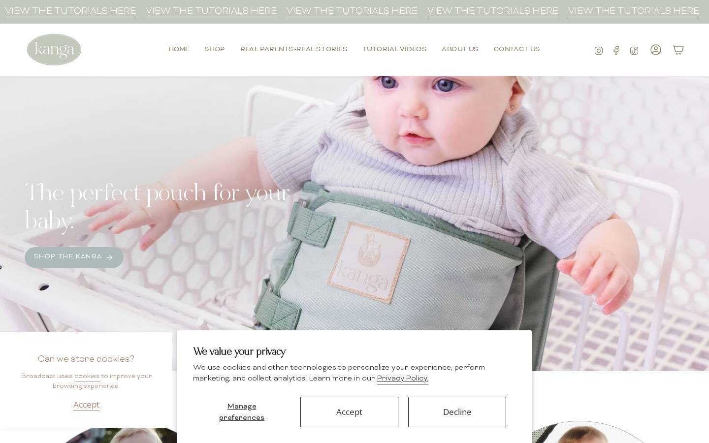 thekangababy.com homepage screenshot