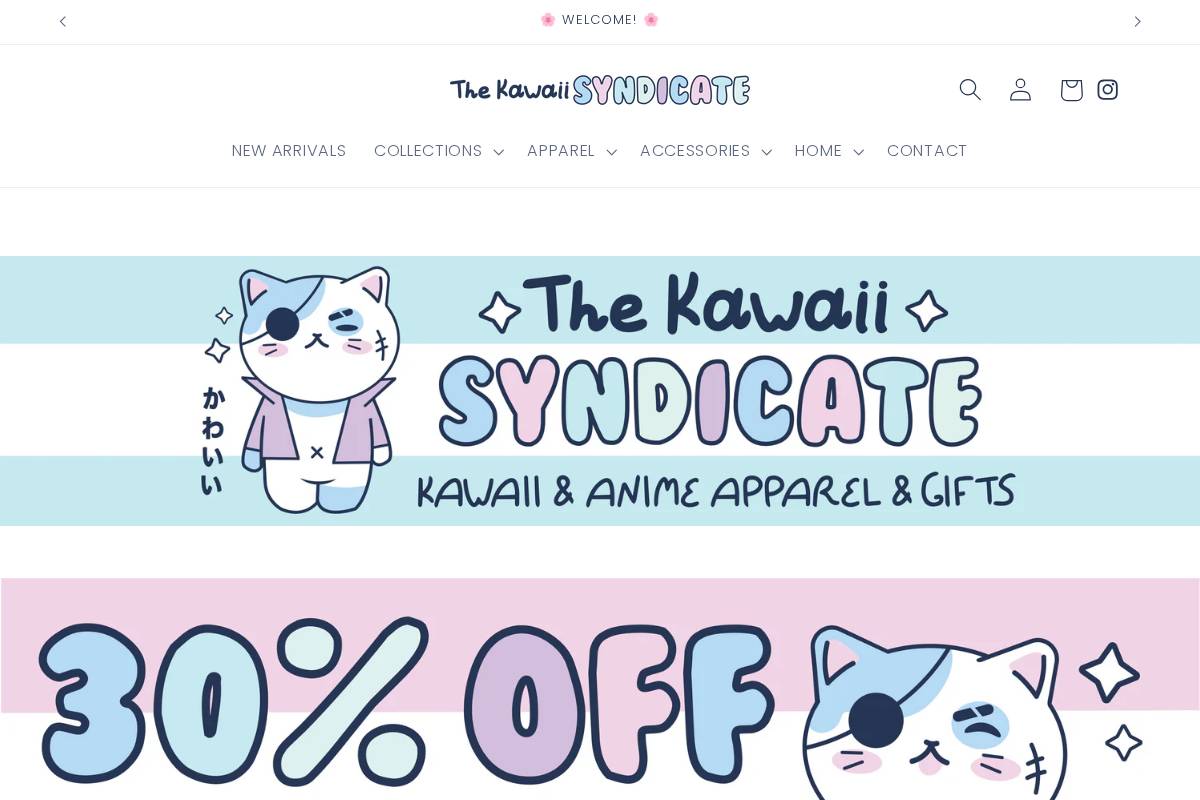 thekawaiisyndicate.com homepage screenshot