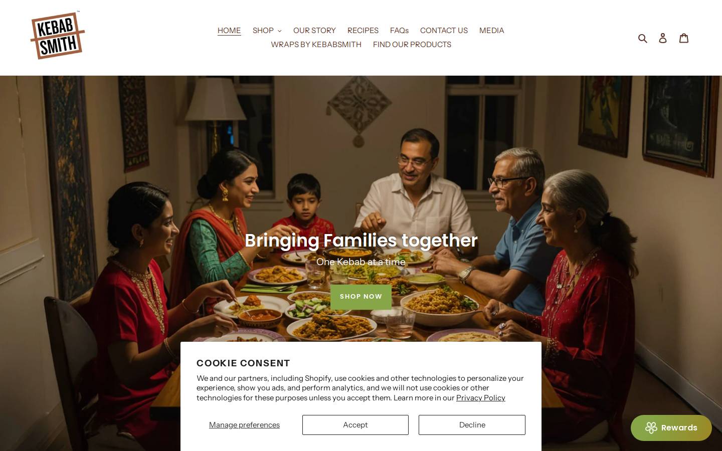 thekebabsmith.com homepage screenshot