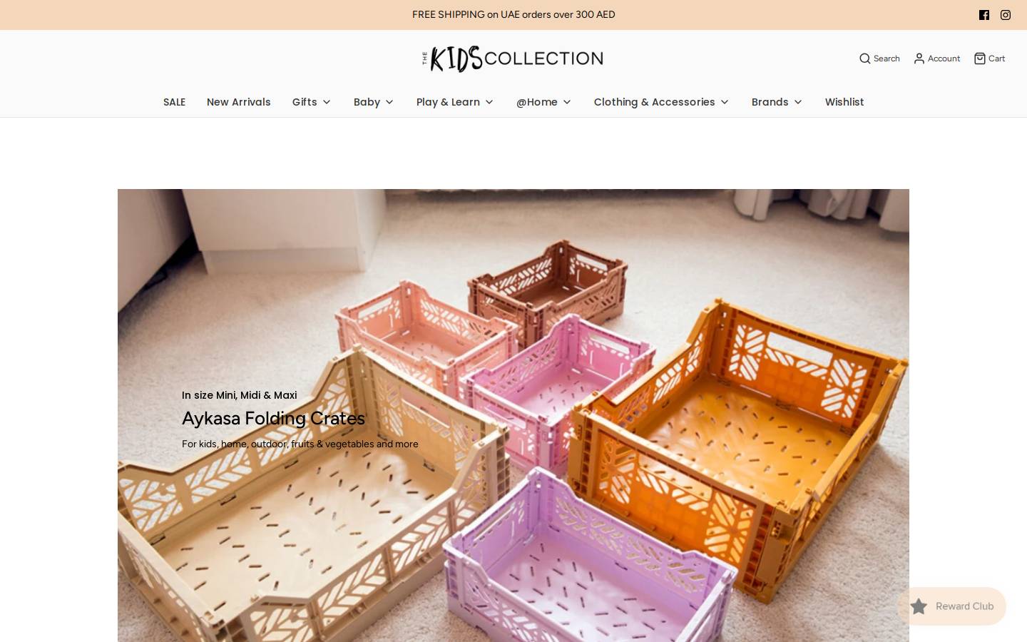 thekidscollection.com homepage screenshot