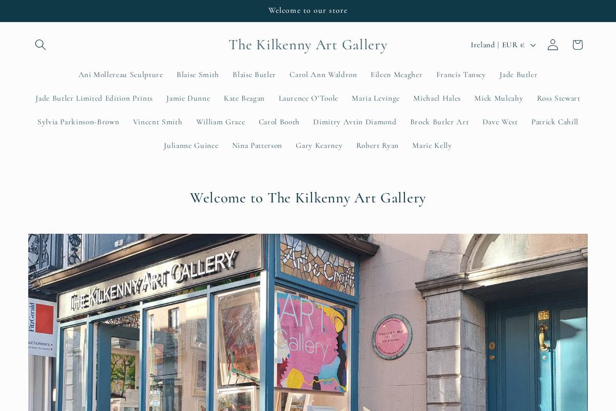 thekilkennyartgallery.com homepage screenshot