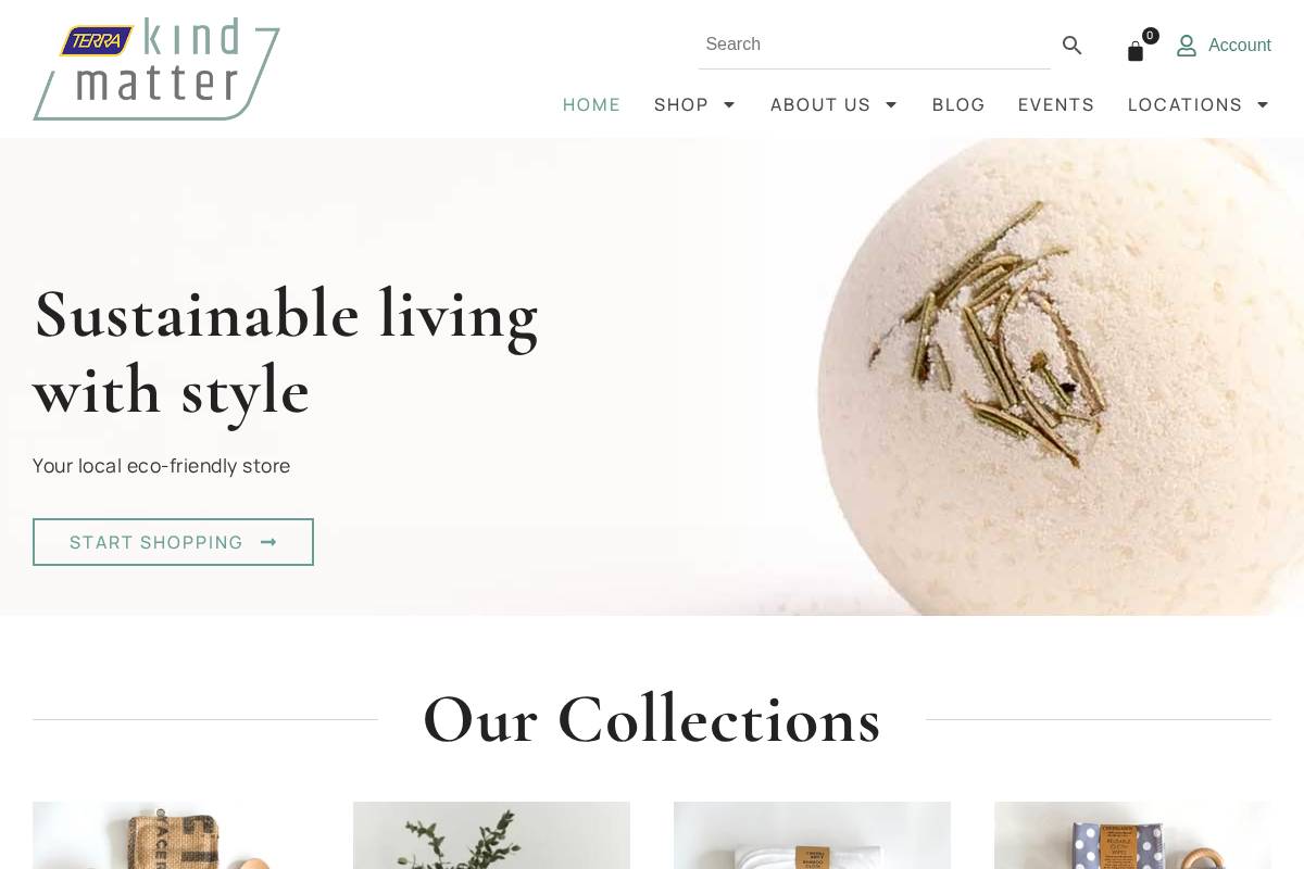 thekindmattercompany.com homepage screenshot